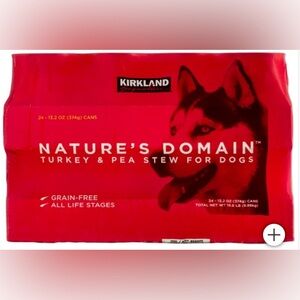 Nature's Domain Canned Dog Food, Turkey & Pea Stew, 13.2 oz, 24-count